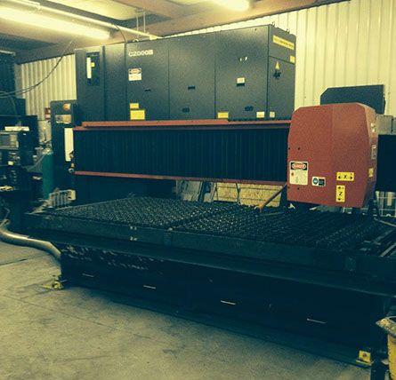 CNC laser cutting machine.  Can cut up to 0.5 inch thick steel